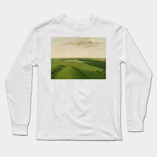 Fort Union, Mouth of the Yellowstone River, 2000 Miles above St. Louis by George Catlin Long Sleeve T-Shirt